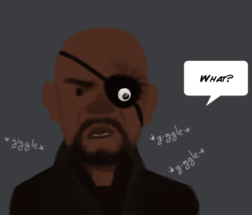 Nick Fury Without Eye Patch