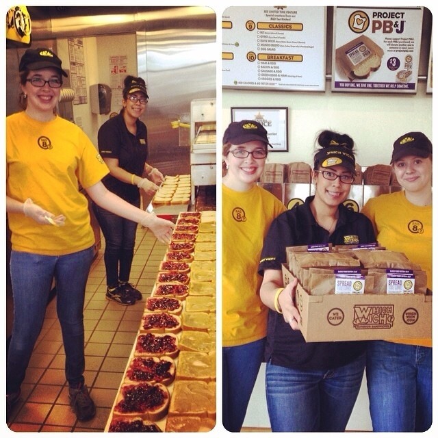 Project PBJ is now at the Which Wich in Kingsport, TN.