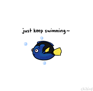 Image result for just keep swimming gif