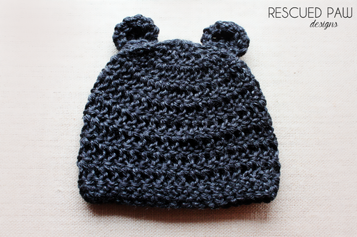 FREE Bear Crochet Hat Pattern { 3 MONTHS }