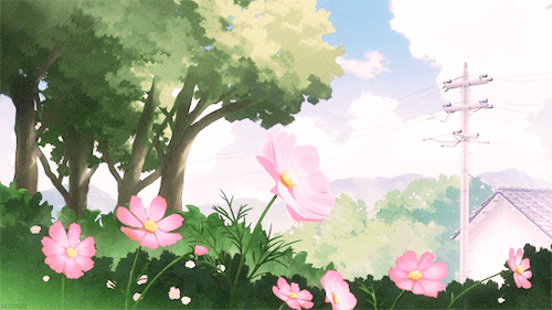 mine flowers anime gif anime scenery Barakamon barakamonedit mine ...