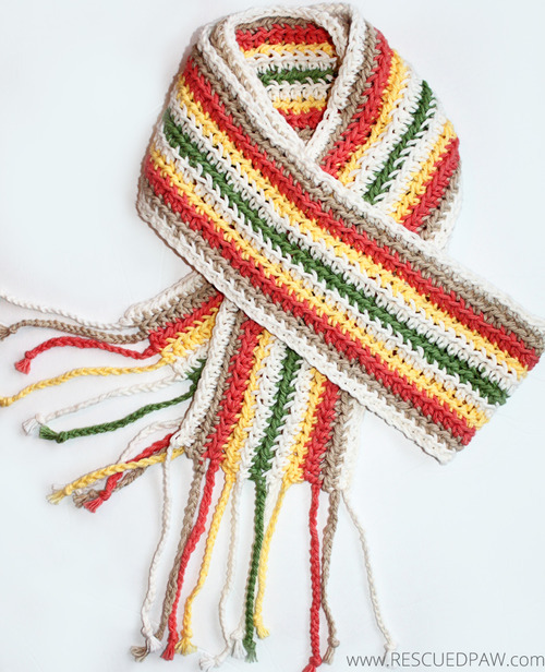 Extra Long Summer Crochet Scarf Pattern
