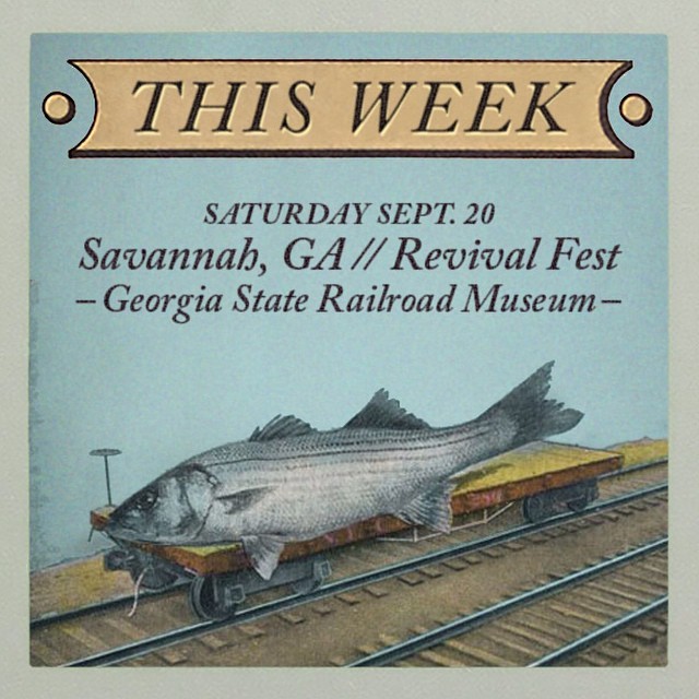 THIS WEEK! We are heading to the #coast for our show in Savannah, Ga at Revival Fest this Saturday 9/20! #savannah #beachbums #revivalfest via Instagram http://ift.tt/X875B0