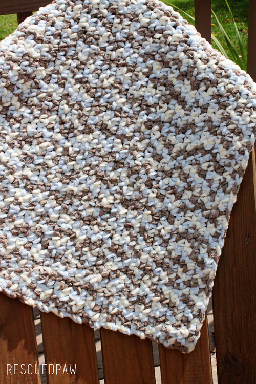 Sea Soft Crochet Baby Blanket :: Easy Crochet