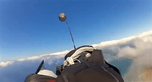 Sky diving parachute