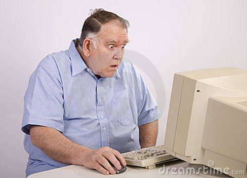 Fat guy computer