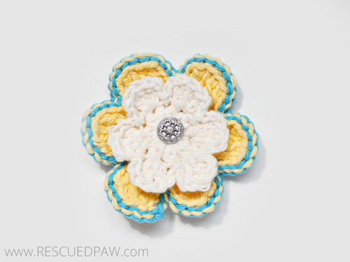 Learn to Crochet a Spring Flower!! Free Pattern From Rescued Paw