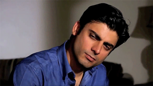 Image result for fawad khan in clean shave gif