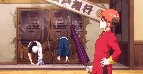 Has Kagura Actually Used Her Umbrella To Shoot Directly At Someone and  wounding them In The Series ?? : Gintama