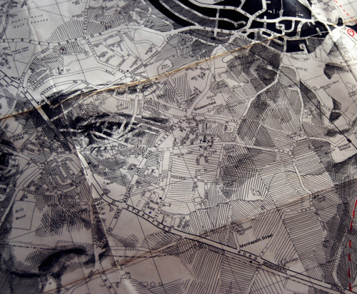 Elaborate New Portraits Drawn on Vintage Maps by Ed Fairburn | Posted by CJWHO.com