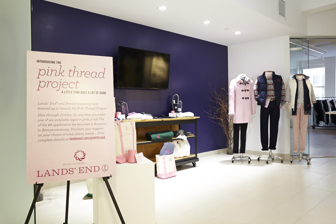 Lands' End's Pink Thread Project to Support and Raise Awareness for Breastcancer.org