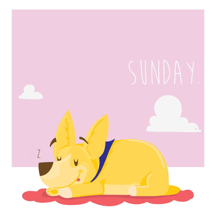 Gotta Love Sundays :)  http://colaprete-illustrations.tumblr.com/