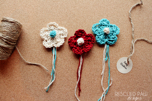 Free Crochet Criss-Cross Bobble Flower Pattern via Easy Crochet