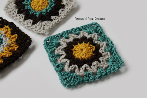 Crochet Bursting Square Motif Pattern :: Easy Crochet