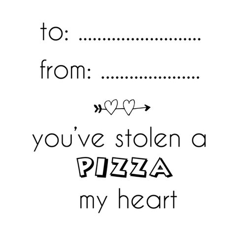 Pizza Valentine Printable