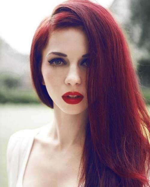 Natural red hair color