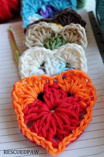 Free Crochet Heart Pattern - Granny Crochet Heart