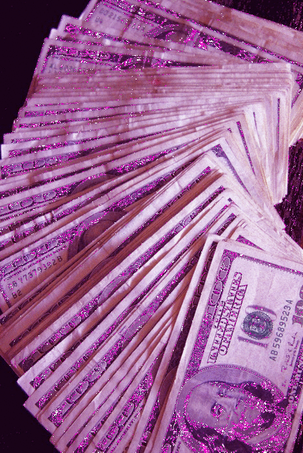 pink dollars pink money gif | WiffleGif
