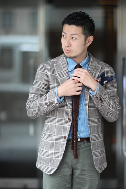 checked sport coat by Ring Jacket