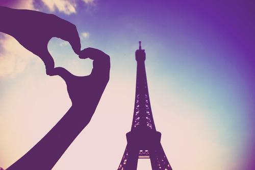 I love you in a heart in french