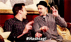 Jimmy Fallon and Justin Timberlake Hashtag gif