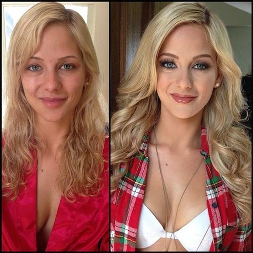 Porn stars without makeup before and after hard sex