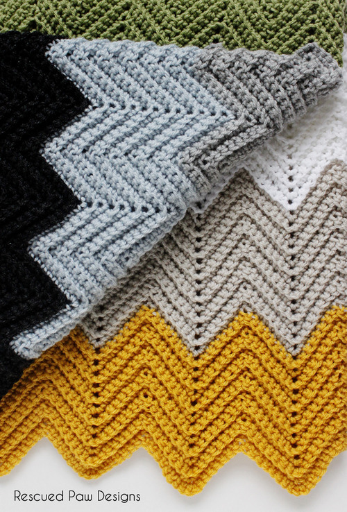 The Wonders Free Chevron Crochet Blanket Pattern || Easy Crochet