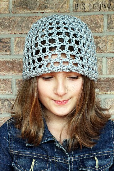 Open Lace Crochet Hat {FREE PATTERN}