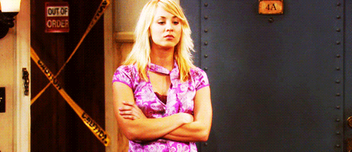 Big Bang Theory Penny Thinking Gif