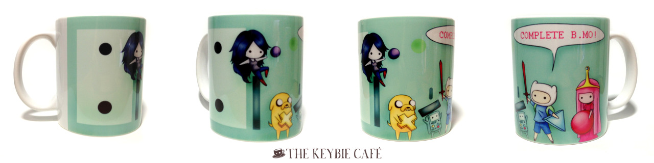 Wanna see BMO and co. complete... BMO? Full view mode: activate! Now you can see this Adventure Time mug in all its keybie glory.