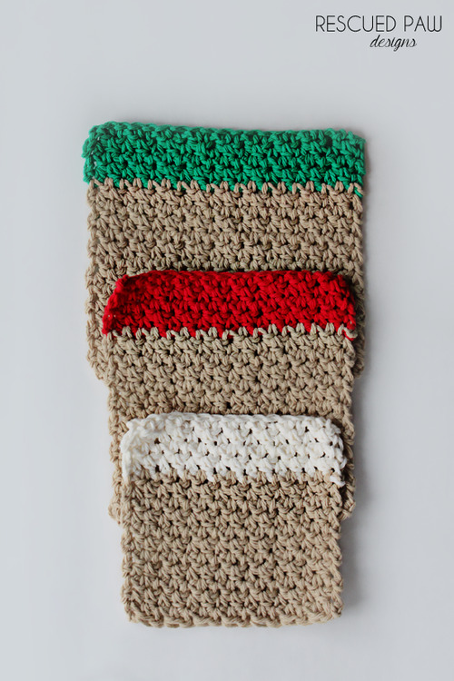 Christmas Dishcloth Crochet Pattern Set
