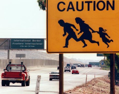 Illegal border crossing girls