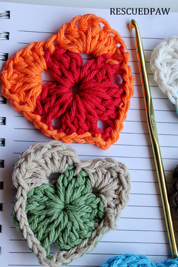 Free Crochet Granny Heart Pattern