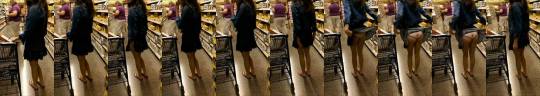 videodexhib:  Une coquine qui exhibe sa culotte dans un magasin