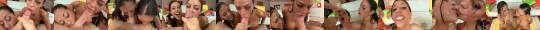 lyla-storm-vdt:  Layla Storm & Angelina Valentine gobble down man goo - video