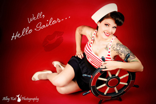 Hello sailor pinup girl