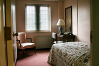 A standard guest room (they have upgraded rooms available, too)