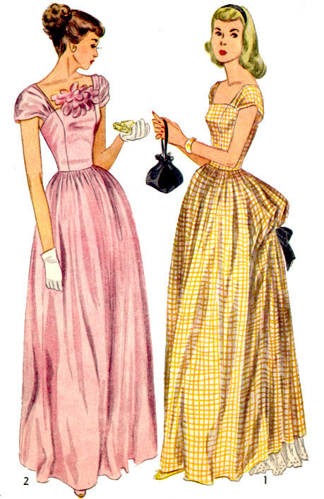 Vintage Evening Gown Pattern 73