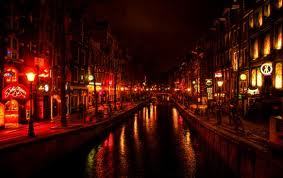 Amsterdam netherlands red light district