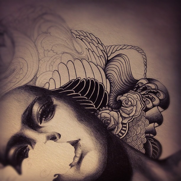 work in progress. pencil on paper.come visit my scribblings at sarsqr.tumblr.comor @sarsar on instagram.