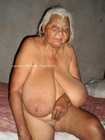 Granny with huge tits