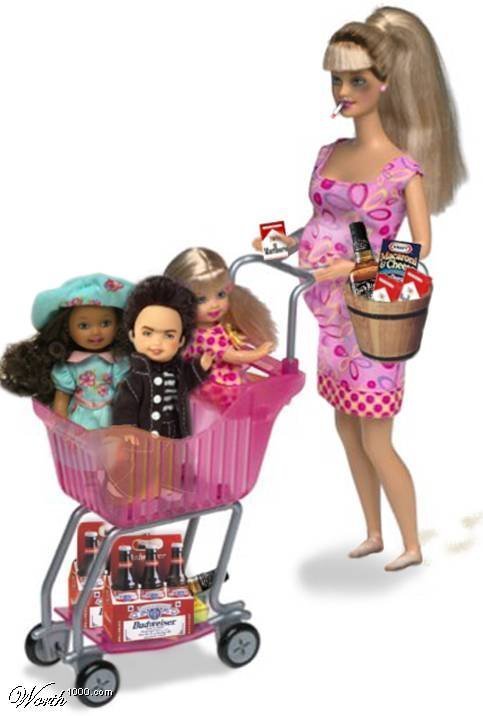 Pregnant barbie doll